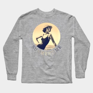 Woman in summertime Long Sleeve T-Shirt